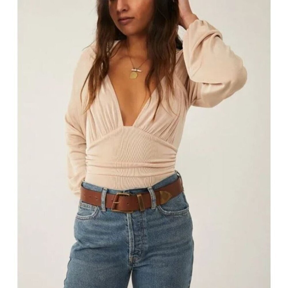 NWT Intimately Free People In Your Arms Bodysuit Blossom Pink Size Large